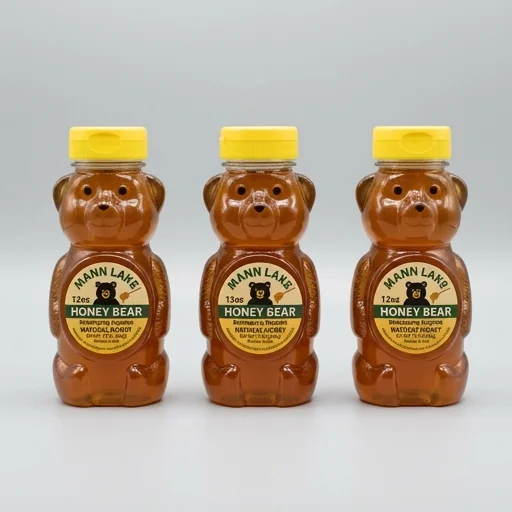 Mann Lake 12oz Honey Bear Bottles