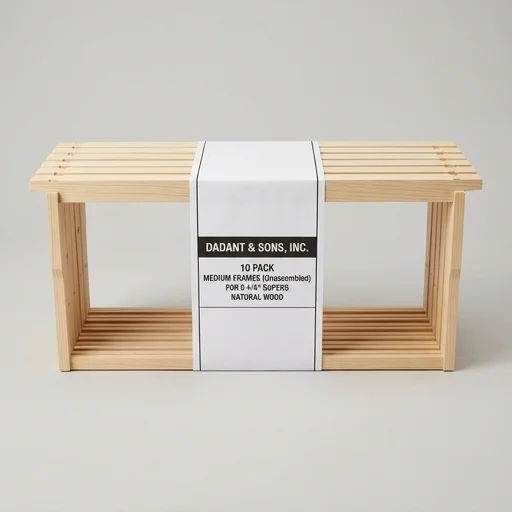 Dadant Medium Wooden Frames 10 Pack
